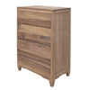 Neuv 53 Inch Tall Dresser Chest 4 Drawers Natural Brown Solid Mango Wood By Casagear Home BM312241
