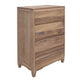 Neuv 53 Inch Tall Dresser Chest 4 Drawers Natural Brown Solid Mango Wood By Casagear Home BM312241