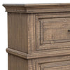 Riel 54 Inch Tall Dresser Chest with 4 Drawers Solid Wood Sandy Brown By Casagear Home BM312242