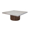 Kohl 45 Inch Cocktail Coffee Table Solid Mango Wood Light Cream Brown By Casagear Home BM312247