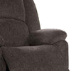 Cerys 40 Inch Power Recliner Chair USB Soft Dark Brown Chenille Fabric By Casagear Home BM312304