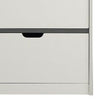 47 Inch Accent Cabinet with 3 Drawers and 3 Open Shelves White Wood By Casagear Home BM312350