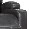 Evans 37 Inch Recliner Chair Power Lift Cupholders Gray Faux Leather By Casagear Home BM312353