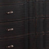 Ola 64 Inch Wide Dresser 6 Drawers Cabriole Legs French Style Black By Casagear Home BM312369