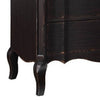 Ola 64 Inch Wide Dresser 6 Drawers Cabriole Legs French Style Black By Casagear Home BM312369