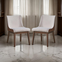 White and Walnut Brown