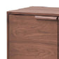 Evis 53 Inch Sideboard Server Console 2 Cabinets Stone Top Walnut Brown By Casagear Home BM312376