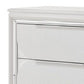 Rara 64 Inch Wide Dresser 6 Drawers Mirror Trim Acrylic Legs White By Casagear Home BM312378