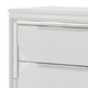 Rara 64 Inch Wide Dresser 6 Drawers Mirror Trim Acrylic Legs White By Casagear Home BM312378