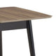 Anae 51-63 Inch Dining Table, Butterfly Leaf, Brown Wood Top, Black Legs By Casagear Home