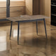Anae 51-63 Inch Dining Table, Butterfly Leaf, Brown Wood Top, Black Legs By Casagear Home