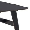 Iora 71 Inch Dining Table, Industrial Style, Rounded Corners, Black Wood By Casagear Home