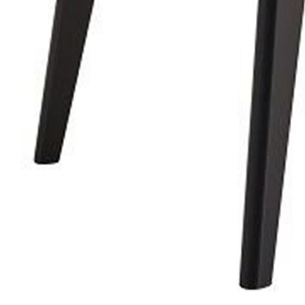 Iora 71 Inch Dining Table, Industrial Style, Rounded Corners, Black Wood By Casagear Home