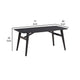 Iora 71 Inch Dining Table, Industrial Style, Rounded Corners, Black Wood By Casagear Home