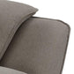 Naeli 65 Inch Loveseat Compact Modern Design Plush Brown Linen Upholstery By Casagear Home BM312385