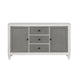 Kate 70 Inch Sideboard Server Console 3 Drawers 2 Cabinets Gray White By Casagear Home BM312417