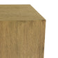 Cecil 22 Inch Side End Table Square Oak Veneer Plinth Base Warm Brown By Casagear Home BM312427