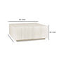 Cecil 42 Inch Coffee Table Square Oak Veneer Plinth Base White Wash By Casagear Home BM312435