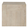 Elsa 24 Inch End Table Square Dovetail Details Meadow White Cracked Oak By Casagear Home BM312469