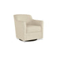 Leena 35 Inch Swivel Accent Chair Soft Beige Linen Polyester Reversible By Casagear Home BM312474