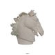 25 Inch Horse Head Figurine Statuette Lifelike Design White Resin By Casagear Home BM312544