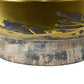 16 Inch Decorative Bowl Distressed Gold Finish Modern Aesthetic Ceramic By Casagear Home BM312559