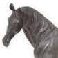 Fenny 16 Inch Standing Horse Statuette Tabletop Figurine Gray Resin By Casagear Home BM312607