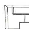 Adena 76 Inch Tall Plant Stand, Geometric Style Metal Shelves, Silver Tone By Casagear Home