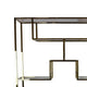 Adena 75 Inch Tall Plant Stand, Geometric Metal Shelves, Gold Finish By Casagear Home