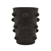 15 Inch Flower Vase 3D Bubble Pattern Ceramic Container Black Finish By Casagear Home BM312705