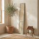 79 Inch Tall Decorative Carved Wood Panel Wall Art, Fir Wood, Beige, Gray By Casagear Home