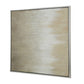 39 x 39 Hand Painted Wall Art Polyester Canvas Wood White and Gold By Casagear Home BM312736