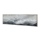 20 x 71 Framed Handpainted Wall Art Landscape Abstract Design Soft Gray By Casagear Home BM312753