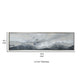 20 x 71 Framed Handpainted Wall Art, Landscape Abstract Design, Soft Gray By Casagear Home