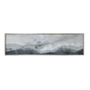 20 x 71 Framed Handpainted Wall Art Landscape Abstract Design Soft Gray By Casagear Home BM312753