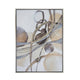 Bny 35 x 47 Abstract Wall Art Print Watercolor Oil Painting Brown Silver By Casagear Home BM312781