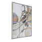 Bny 35 x 47 Abstract Wall Art Print Watercolor Oil Painting Brown Silver By Casagear Home BM312781