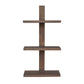 Firy 37 Inch Set of 2 Hanging Shelves 3 Tiers Natural Waru Wood Finish By Casagear Home BM312784