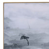 49 x 59 Framed Wall Art Foggy Waterscape Print Modern Gray White Black By Casagear Home BM312790