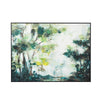 35 x 47 Framed Wall Art Forest Watercolor Landscape Modern Green White By Casagear Home BM312791