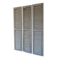 86 Inch Folding Screen Room Divider, 3 Panel Shutters, Natural Brown, Gray By Casagear Home
