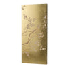 Tim 47 Inch Tall Wall Art Set of 2 Divided Floral Design Gold Brown By Casagear Home BM312827