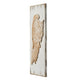 42 Inch Wood Wing Wall Art Decor Set of 2 Fir Wood Frame White and Beige By Casagear Home BM312830