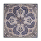 Lina 48 Inch Blooming Wall Art Tile Square Floral Mandala Blue Ivory By Casagear Home BM312831