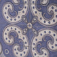 Lina 48 Inch Bordered Wall Art Tile Square Floral Mandala Blue Ivory By Casagear Home BM312832