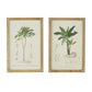 24 x 32 Framed Art Print Set of 2 Tree Design Fir Wood Green Brown By Casagear Home BM312838