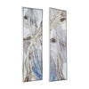 20 x 71 Tall Framed Rectangular Oil Paintings Set of 2 White Abstract By Casagear Home BM312851