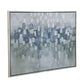 35 x 47 Wall Art Oil Painting, Landscape Polyester Canvas, Gray, Silver By Casagear Home