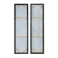 20 x 71 Tall Framed Wall Art Oil Painting Set of 2 Blue and Gold Canvas By Casagear Home BM312858