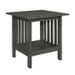 Wiston 3 Piece Table Set 1 Coffee Table 2 End Tables Antique Gray Wood By Casagear Home BM313115